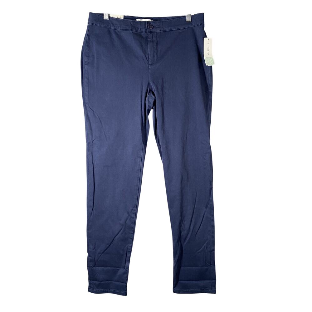 New Lila Ryan The Zuri Skinny Tapered Pants Trousers Blue Woman’s Size 6